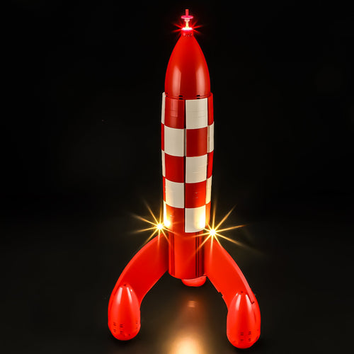 LED Light Kit for Tintin Moon Rocket #21367