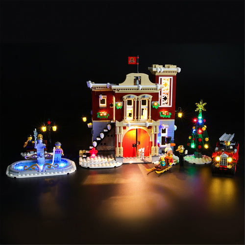 LED Light Kit for Winter Village Fire Station #10263