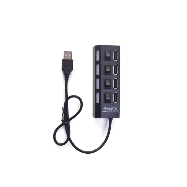 4 Ports USB Hub 2.0 USB Splitter-Black